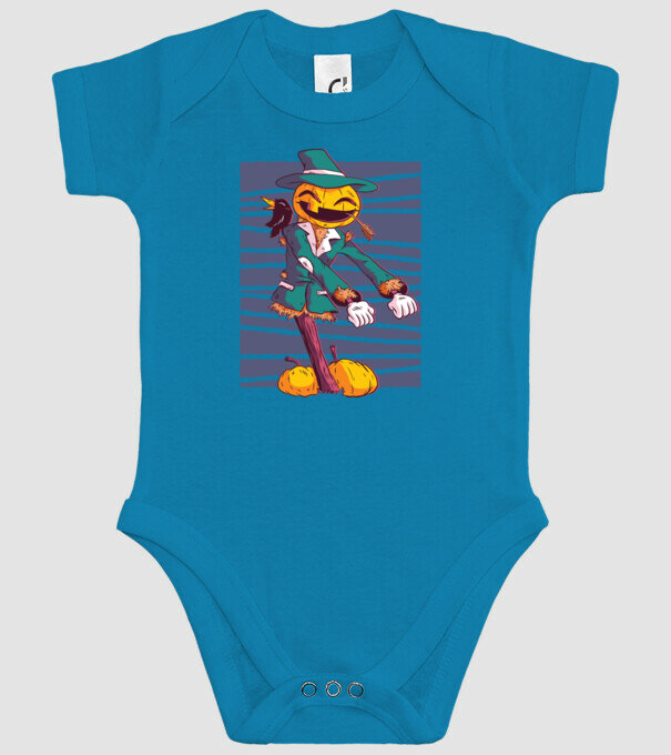 Sperietoare Halloween model turcoaz pe tricou