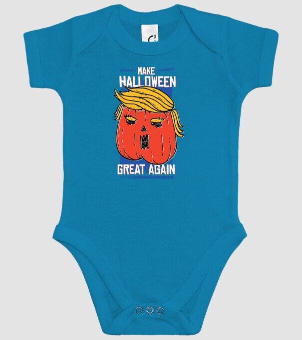 Make Halloween Great Again Trump model turcoaz pe tricou