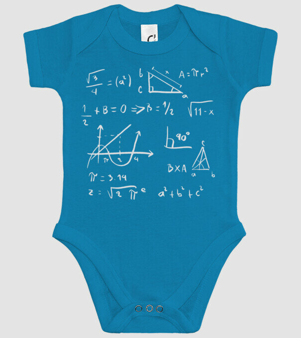 Formule matematice model turcoaz pe tricou