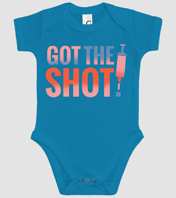 Am fost vaccinat model turcoaz pe tricou