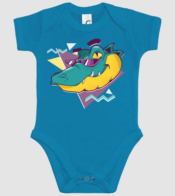 Aligator cool model turcoaz pe tricou