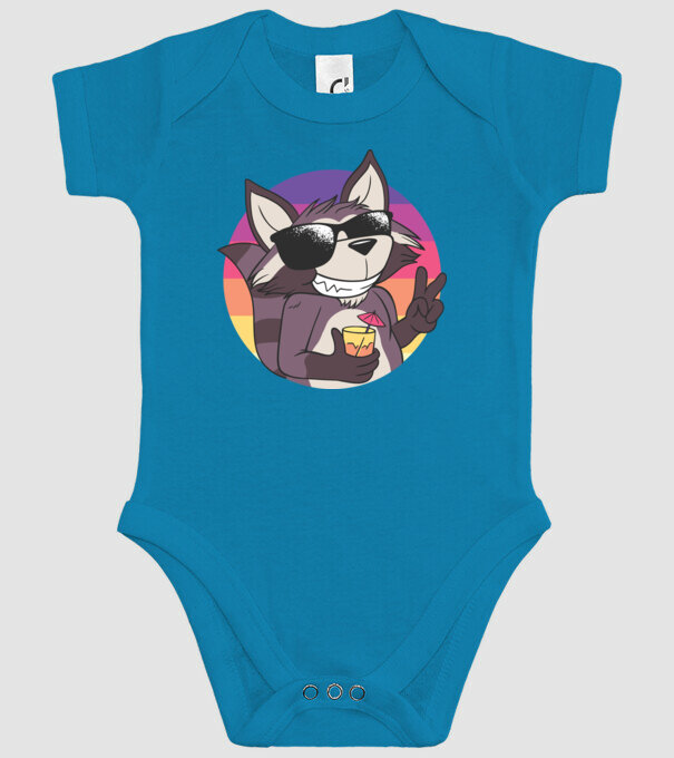 Raton cool model turcoaz pe tricou
