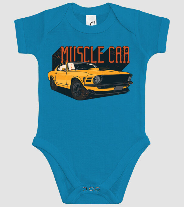 Mașină sport cool model turcoaz pe tricou