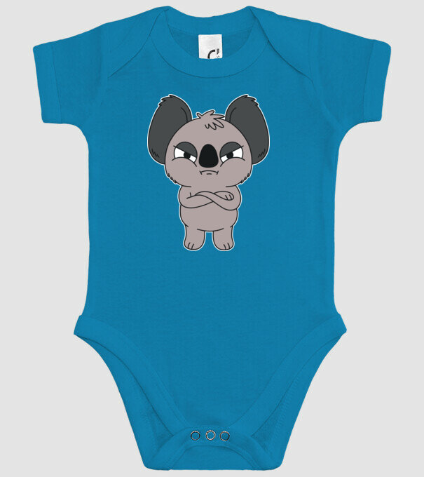 Koala Supărat model turcoaz pe tricou