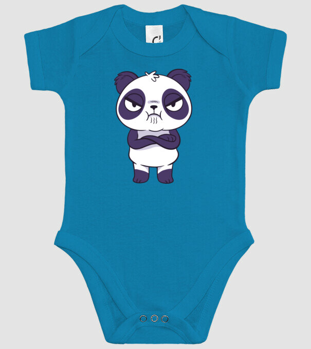 Panda furios model turcoaz pe tricou