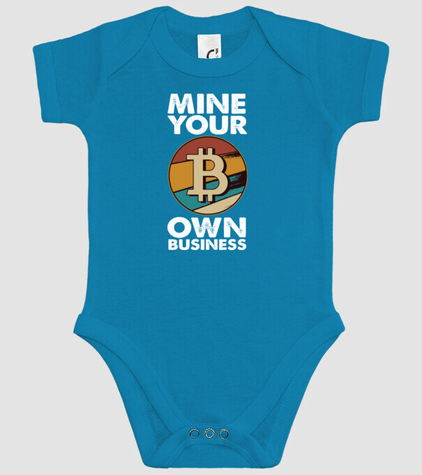 Mine your own business Bitcoin model turcoaz pe tricou