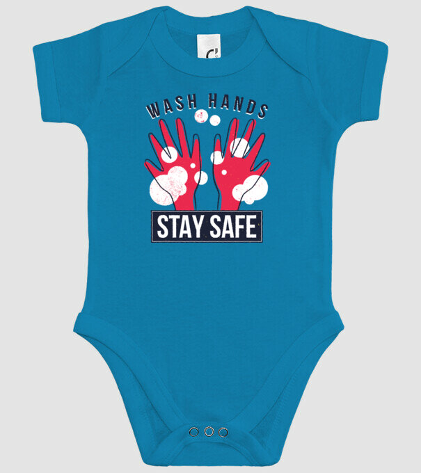 Spală-te pe mâini și fii în siguranță Coronavirus model turcoaz pe tricou