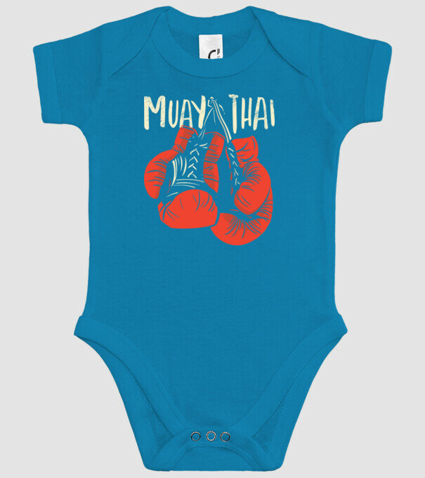 Muay Thai model turcoaz pe tricou