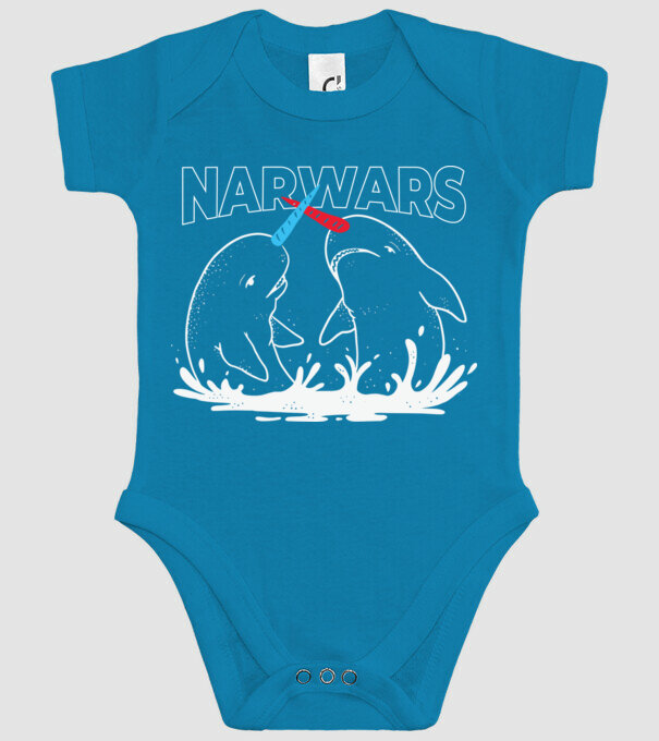 Narwars model turcoaz pe tricou