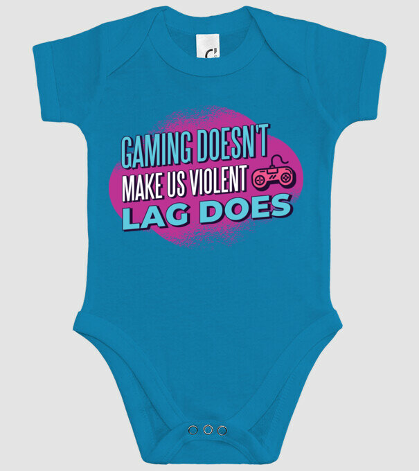 Nu jocul te face agresiv, ci LAG-ul model turcoaz pe tricou
