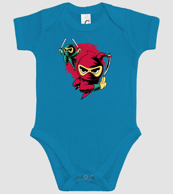 Tricou Ninja model turcoaz pe tricou