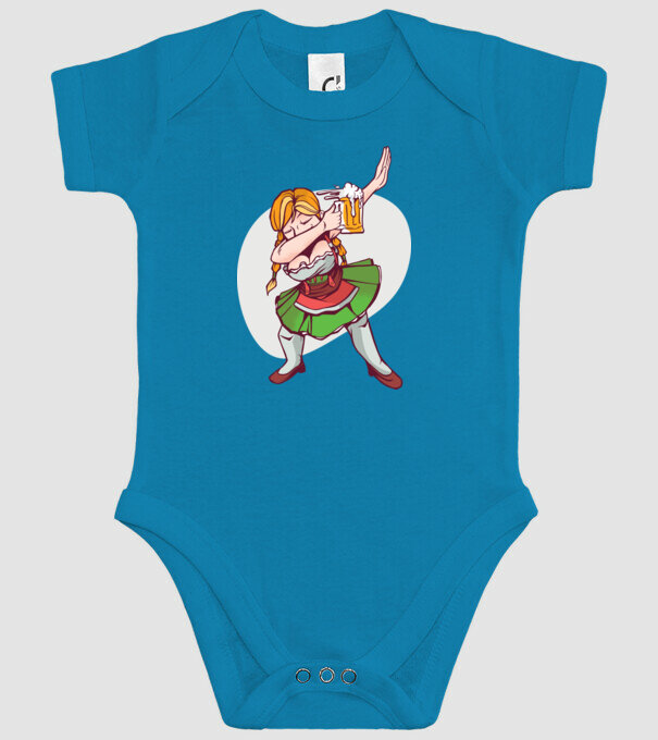 Oktoberfest DAB Fată cu ulcior model turcoaz pe tricou