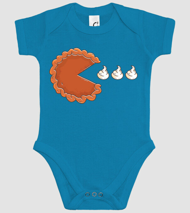 Pacman Cookie model turcoaz pe tricou