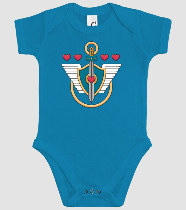 Scut - Gamer model turcoaz pe tricou