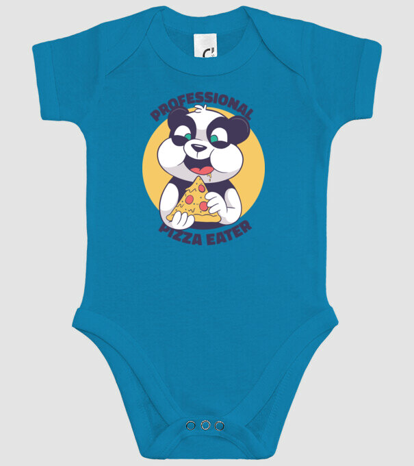 Panda Pizza model turcoaz pe tricou