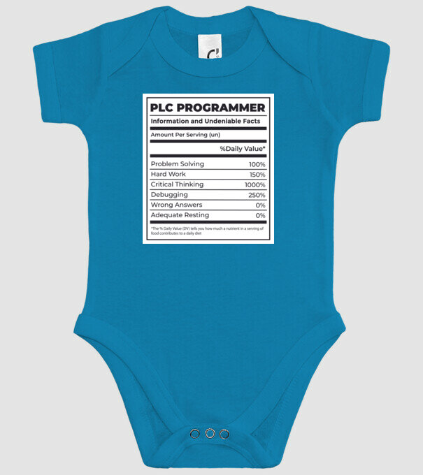 Programator PLC model turcoaz pe tricou