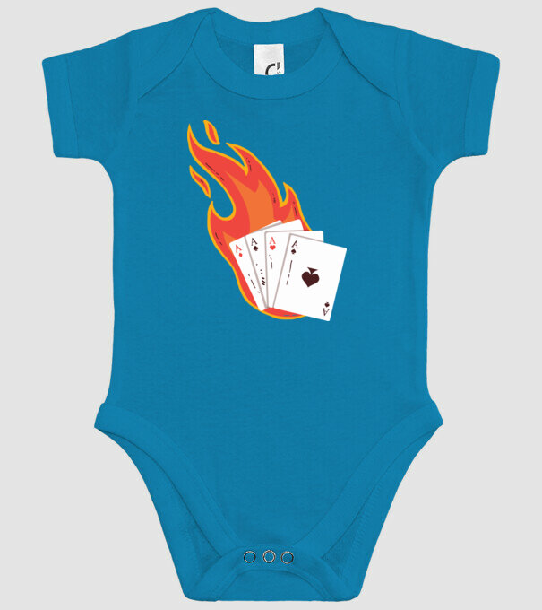 Poker model turcoaz pe tricou