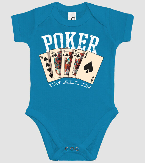 Poker All in model turcoaz pe tricou