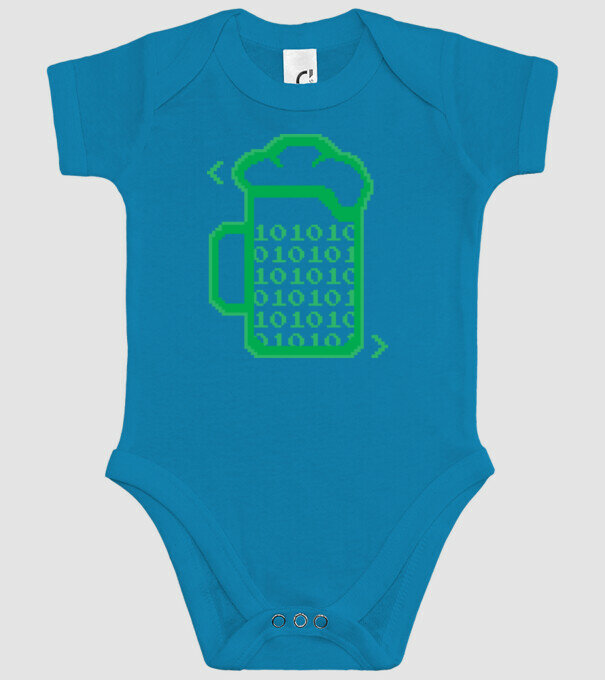 Bere Programator model turcoaz pe tricou