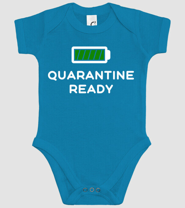 Quarantine ready model turcoaz pe tricou