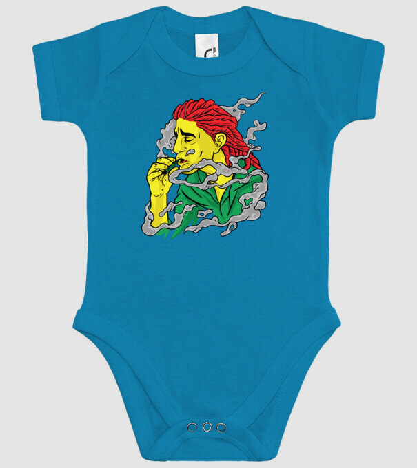 Dreadlock model turcoaz pe tricou