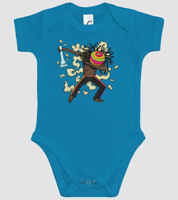 Dreadlock DAB model turcoaz pe tricou
