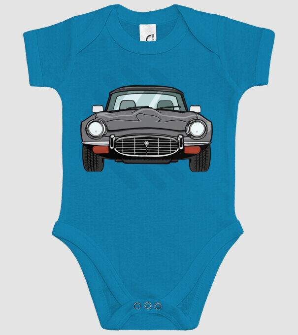 Mașină veche model turcoaz pe tricou