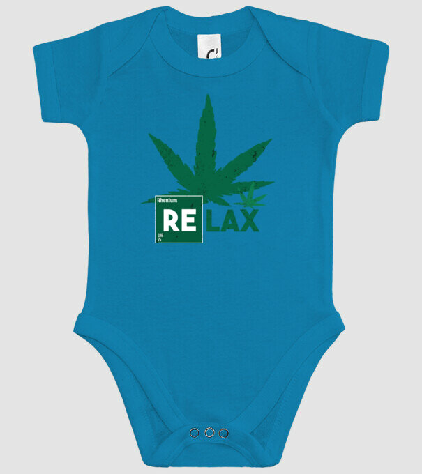 Relax Cannabis model turcoaz pe tricou