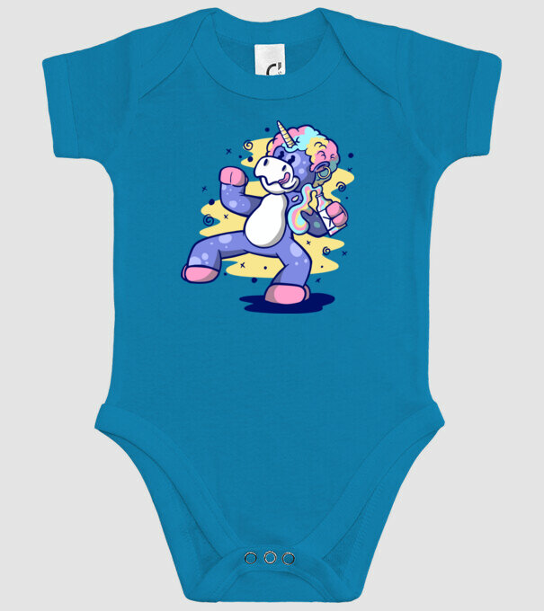 Unicorn beat model turcoaz pe tricou