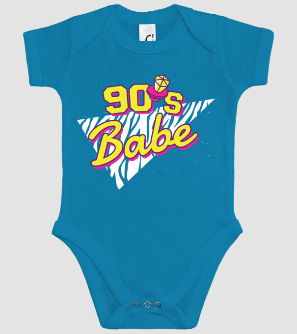 Retro 90s Babe model turcoaz pe tricou