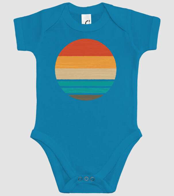 Fond Retro model turcoaz pe tricou