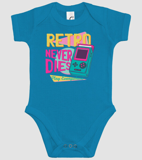 Retro Gameboy model turcoaz pe tricou