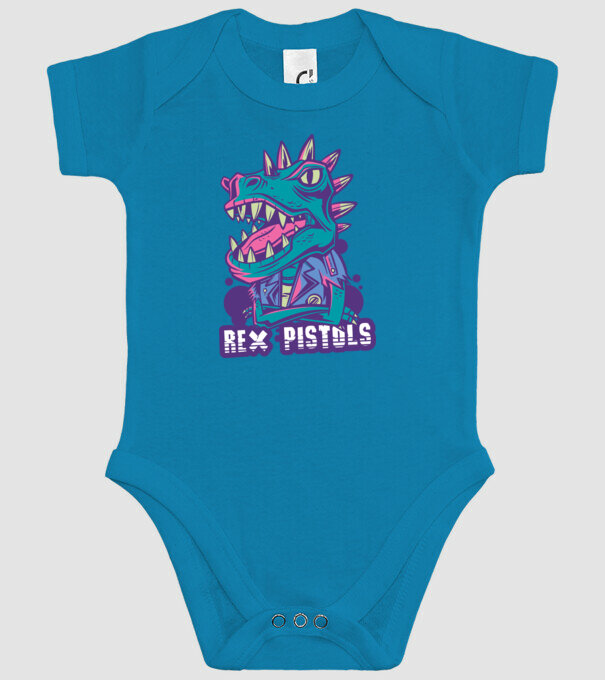 Rex Pistols model turcoaz pe tricou