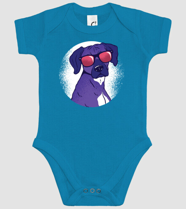 Rhodesian Ridgeback Câine cool cu ochelari de soare model turcoaz pe tricou