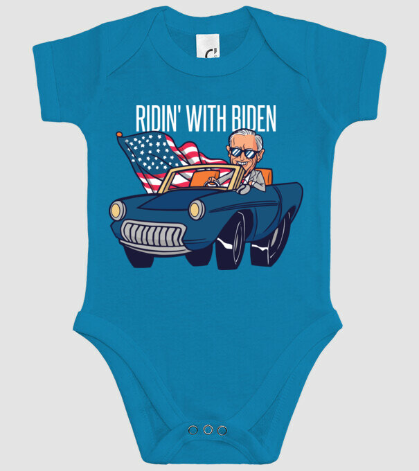 'Ridin'' with Biden - SUA 2020 alegeri' model turcoaz pe tricou