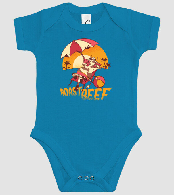Friptură de vită - Roast Beef model turcoaz pe tricou