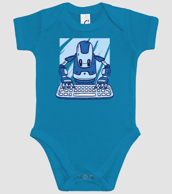 Automatizare robot model turcoaz pe tricou