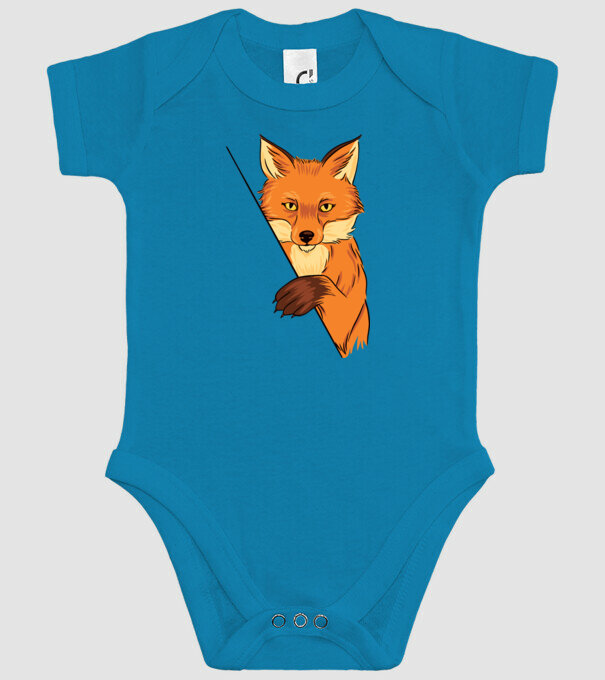 Vulpe model turcoaz pe tricou