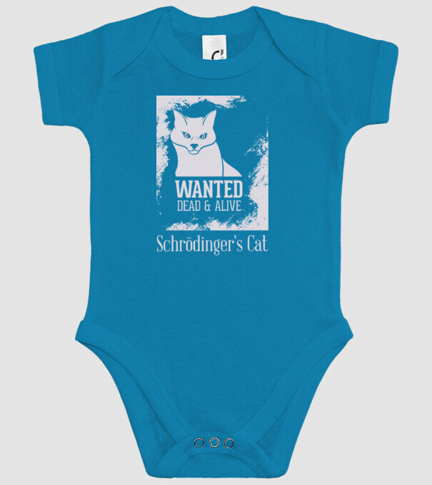 Schrödingers Cat - Dead or Alive model turcoaz pe tricou