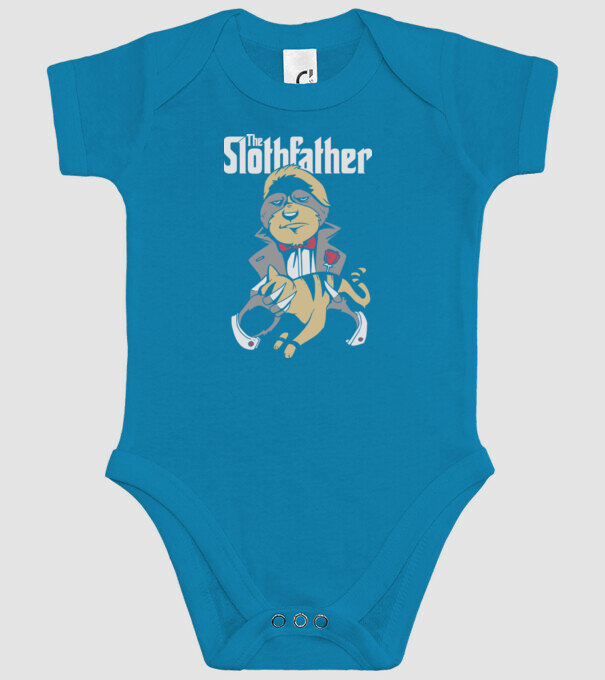 Slothfather - Naș Leneș model turcoaz pe tricou
