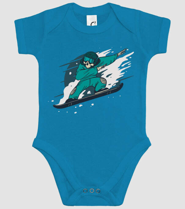Schelet Snowboard DAB model turcoaz pe tricou