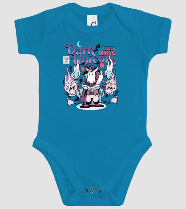 Magie neagră Unicorn model turcoaz pe tricou