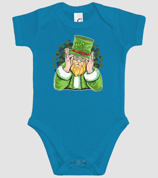 Sfântul Patrick Barbă irlandeză model turcoaz pe tricou