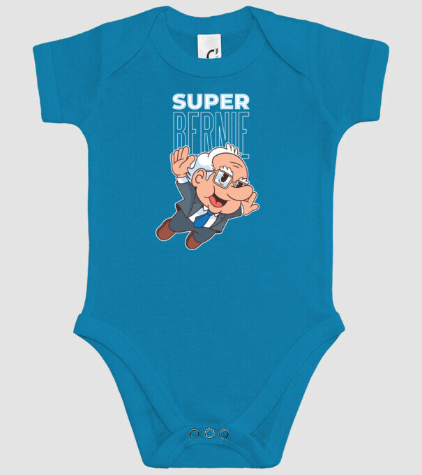 Super Bernie Sanders model turcoaz pe tricou