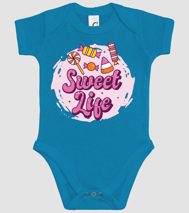 Sweet Life - Viață dulce model turcoaz pe tricou