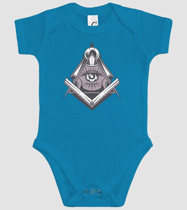Masoni Illuminati model turcoaz pe tricou