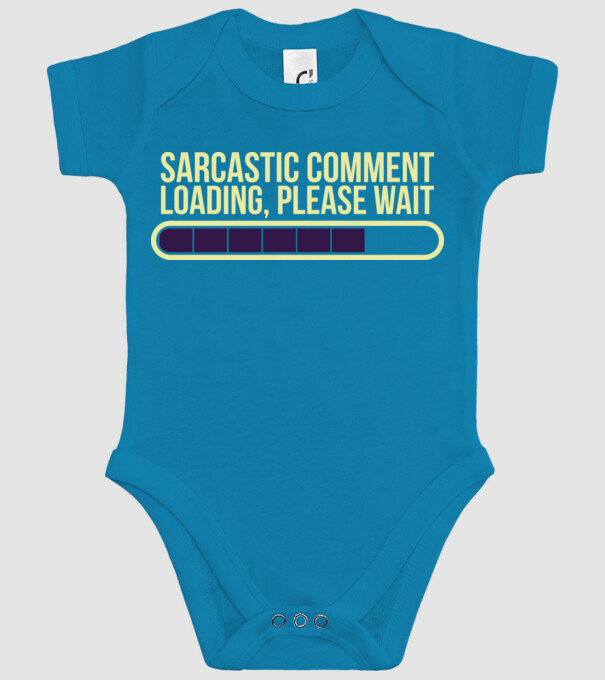 Comentariu sarcastic încărcare în curs model turcoaz pe tricou