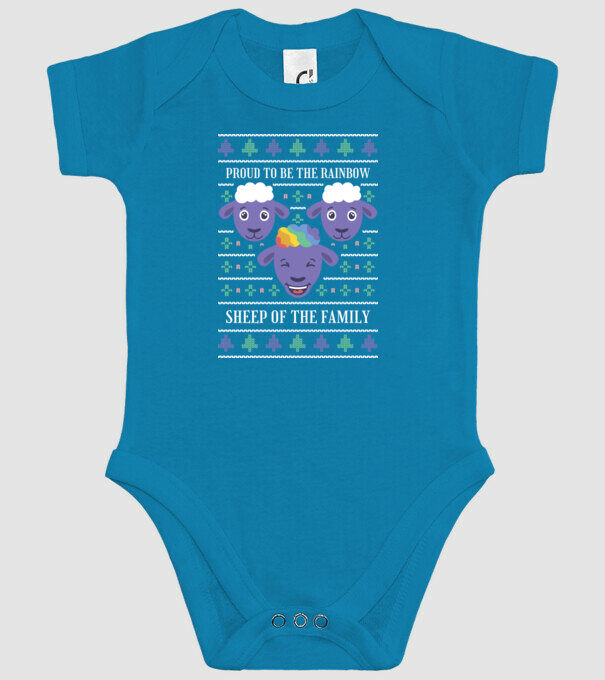 Miel cu curcubeu model turcoaz pe tricou