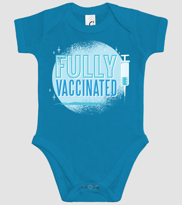 Complet vaccinat model turcoaz pe tricou