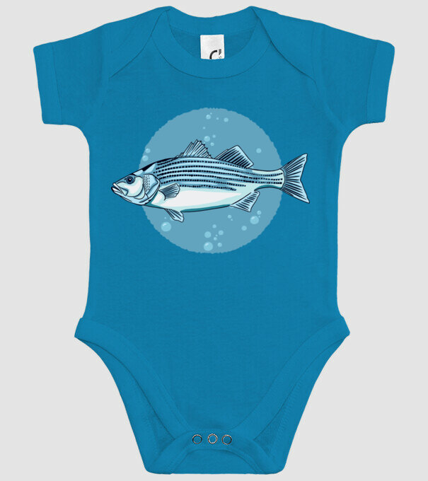 Biban de mare model turcoaz pe tricou